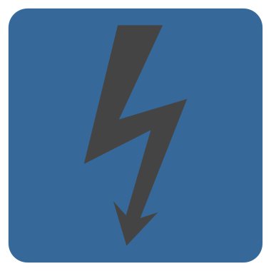 Yüksek Gerilim Düz Vektör Sembolü