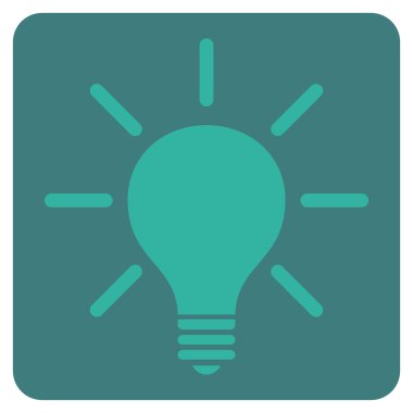 Ampul Düz Vektör Simgesi