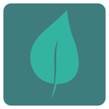 Yaprak düz vektör piktogram bitki