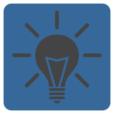 Elektrik ışık düz vektör piktogram