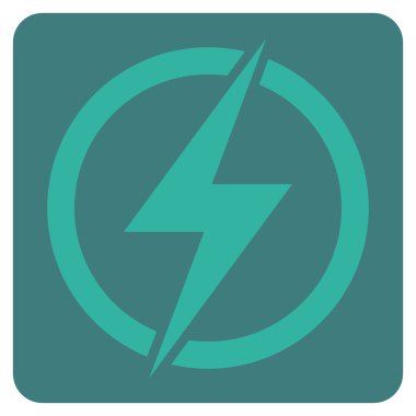 Elektrik Düz Vektör Simgesi