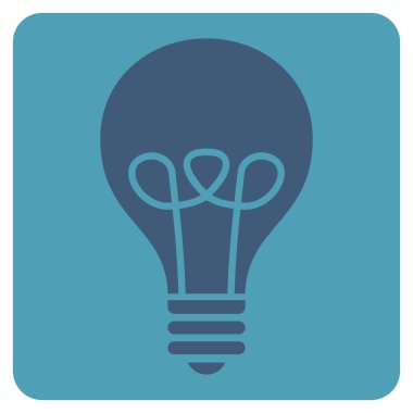 Lamba ampul düz vektör simgesi