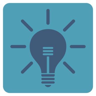 Ampul düz vektör piktogram