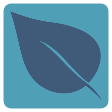 Yaprak düz vektör piktogram bitki