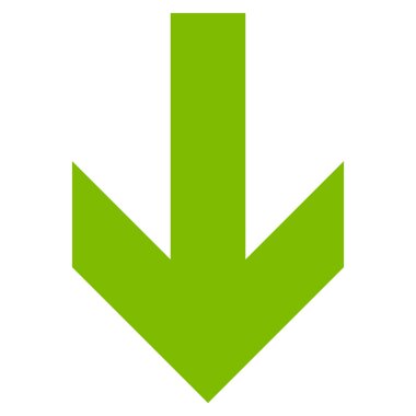 Düz vektör simgesi aşağı ok