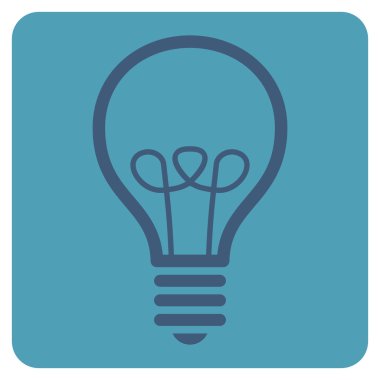 Lamba ampul düz vektör piktogram