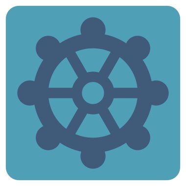 dişli düz vektör simgesi