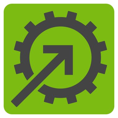 COG Tümleştirme düz vektör simgesi