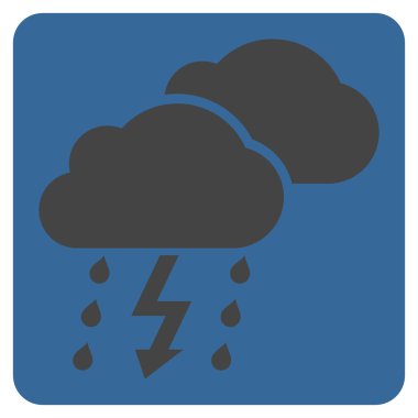 Fırtına düz vektör simgesi