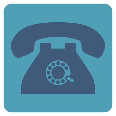 Darbe telefon düz vektör sembolü