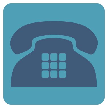 Sesi telefon düz vektör piktogram