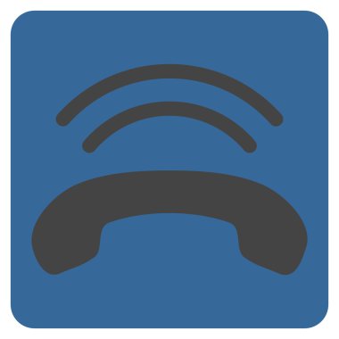 Telefon zil düz vektör piktogram