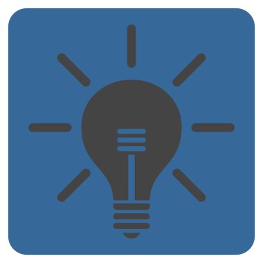 Ampul Düz Vektör Simgesi