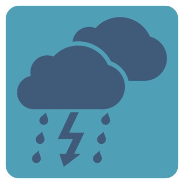 Fırtına düz vektör piktogram