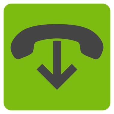 Telefon Asma Düz Vektör Simgesi