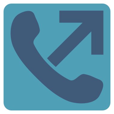 Giden Çağrı Düz Vektör Sembolü