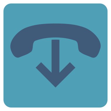 Telefon Asma Düz Vektör Simgesi