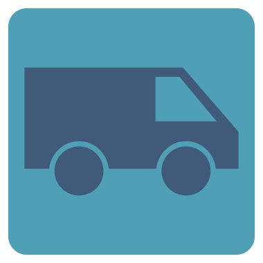 Van düz vektör simgesi