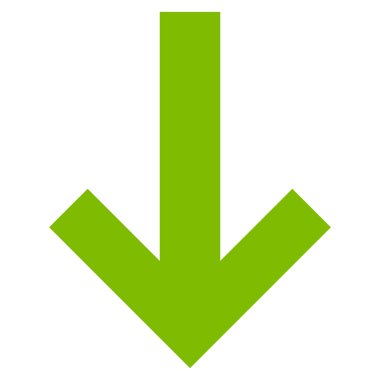 Düz vektör simgesi aşağı ok