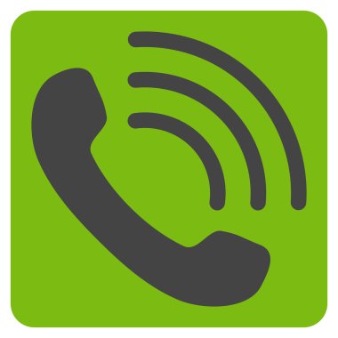 Telefon görüşmesi düz vektör piktogram