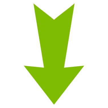 Düz vektör simgesi aşağı ok