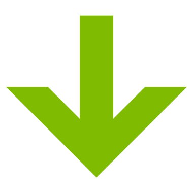 Düz vektör simgesi aşağı ok