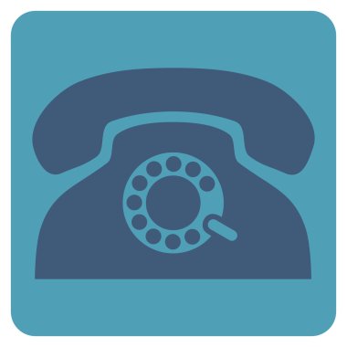 Darbe telefon düz vektör sembolü