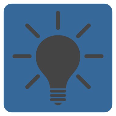 Ampul düz vektör piktogram