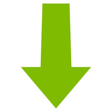 Düz vektör simgesi aşağı ok