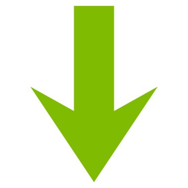 Düz vektör simgesi aşağı ok