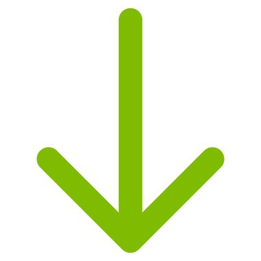 Düz vektör simgesi aşağı ok