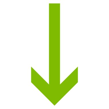 Düz vektör simgesi aşağı ok