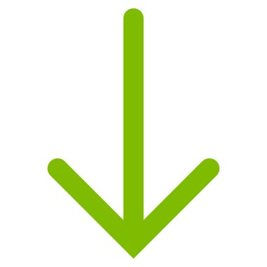 Düz vektör simgesi aşağı ok