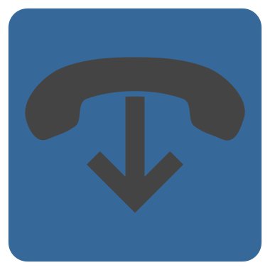 Telefon Asma Düz Vektör Sembolü