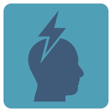 Baş Ağrısı Düz Vektör Sembolü