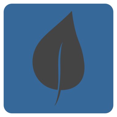 Yaprak düz vektör piktogram bitki