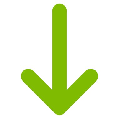 Düz vektör simgesi aşağı ok