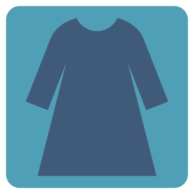 Kadın Elbisesi Düz Vektör Simgesi