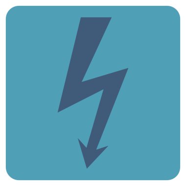 Yüksek Gerilim Düz Vektör Sembolü