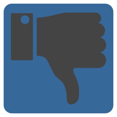 Başparmak Aşağı Düz Vektör Sembolü