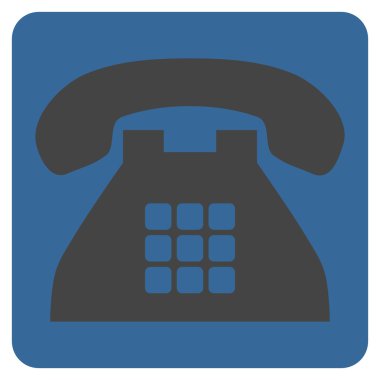 Sesi telefon düz vektör simgesi