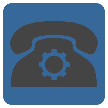 Telefon Ayarları Düz Vektör Sembolü