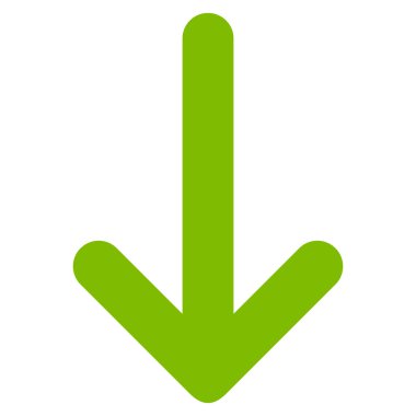 Düz vektör simgesi aşağı ok