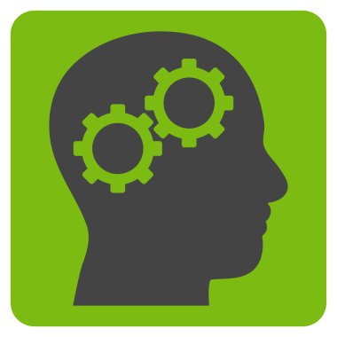 Beyin Dişlileri Düz Vektör Sembolü