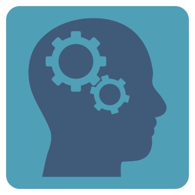 Beyin Dişlileri Düz Vektör Sembolü