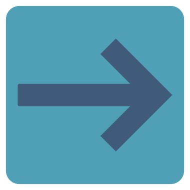 Sağ ok düz vektör simgesi