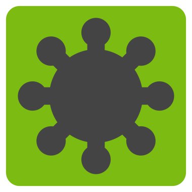 dişli düz vektör simgesi