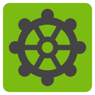 dişli düz vektör simgesi