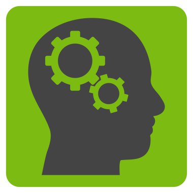 Beyin Dişlileri Düz Vektör Simgesi