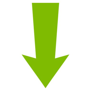 Düz vektör simgesi aşağı ok